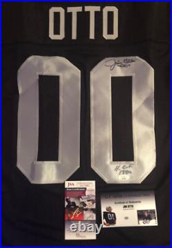 Jim Otto Signed & Inscribed Oakland Raiders Jersey 00 Hof 1980 Autograph Jsa