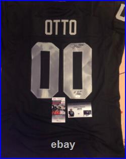 Jim Otto Signed & Inscribed Oakland Raiders Jersey 00 Hof 1980 Autograph Jsa