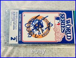 Jim Palmer signed & Inscribed 1983 World Series Ticket PSA/DNA GEM 10 Autograph