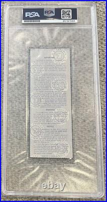 Jim Palmer signed & Inscribed 1983 World Series Ticket PSA/DNA GEM 10 Autograph