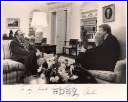 Jimmy Carter Photograph Signed Inscribed to United States Ambassador to Israel