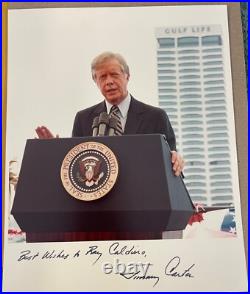 Jimmy Carter Signed & Inscribed Photo Autograph US President