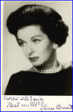 Joan Bennett Autographed Inscribed Photograph