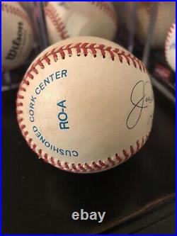 Joe DiMaggio HOF 55 Inscribed Single Signed Baseball Autographed Signed