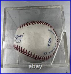 Joe DiMaggio Signed Inscribed H. O. F. 55 Autographed Baseball New York Yankees
