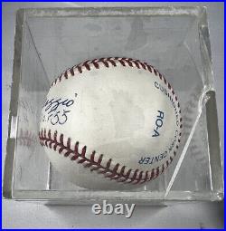 Joe DiMaggio Signed Inscribed H. O. F. 55 Autographed Baseball New York Yankees