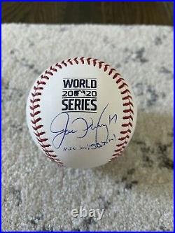 Joe Kelly Signed Autographed 2020 WS Baseball PSA inscribed Nice Swing Bitch