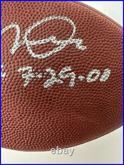 Joe Montana Autograph Signed NFL Football Inscribed HOF JSA Mounted Memories