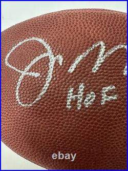 Joe Montana Autograph Signed NFL Football Inscribed HOF JSA Mounted Memories