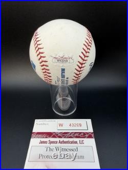 Joe Morgan Signed Baseball Inscribed HOF 90 JSA COA Autograph