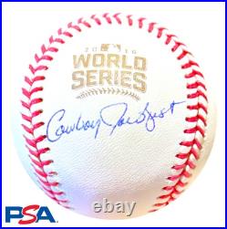 Joe West? Chicago Cubs Signed 2016 World Series Baseball Autograph inscribed