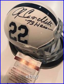 John Cappelletti Autographed Signed Inscribed Penn State Mini Helmet Jsa Coa