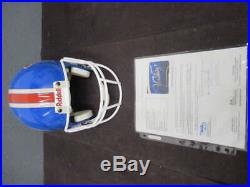 John Elway Signed Autograph Inscribed 7 Full Size Broncos Helmet Jsa Coa He095