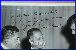 John F Kennedy Inscribed And Signed 8 X 10 Photo Of Him Receiving An Award W Coa