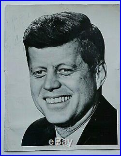 John F Kennedy Inscribed And Signed 8x10 Photo To Elaine
