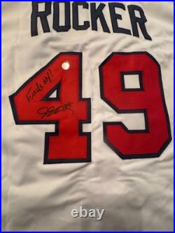 John Rocker Signed Jersey Inscribed F NY! (AWM) Authenticated Autograph John Rocker Signed Jersey Inscribed F NY! (AWM) Authenticated Autograph