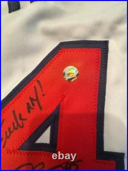 John Rocker Signed Jersey Inscribed F NY! (AWM) Authenticated Autograph