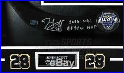 John Scott Signed Autographed MVP Inscribed 2016 All-Star Stick Blade Display