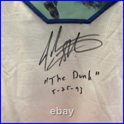 John Starks Signed New York Knicks The Dunk Inscribed Jersey AUTO Steiner CX COA John Starks Signed New York Knicks The Dunk Inscribed Jersey AUTO Steiner CX COA