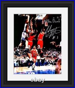 John Starks autographed 8x10 photo (Knicks) Matted & Framed inscribed The Dunk