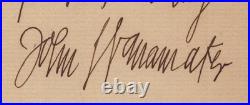 John Wanamaker Inscribed Autograph Quotation Signed 08/17/1921
