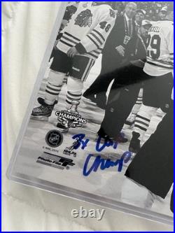 Jonathan Toews Signed Chicago Blackhawks 8x10 Photo Inscribed Autograph JSA COA