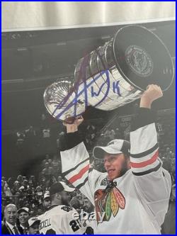Jonathan Toews Signed Chicago Blackhawks 8x10 Photo Inscribed Autograph JSA COA