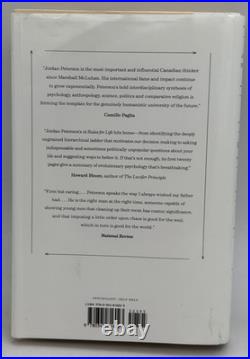 Jordan Peterson SIGNED INSCRIBED 12 Rules for Life Autographed HCDJ 1st Ed