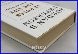 Jordan Peterson SIGNED INSCRIBED 12 Rules for Life Autographed HCDJ 1st Ed