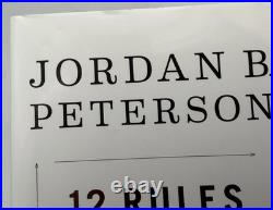 Jordan Peterson SIGNED INSCRIBED 12 Rules for Life Autographed HCDJ 1st Ed
