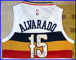 Jose Alvarado Signed Autograph New Orleans Pelicans NBA Jersey INSCRIBED GTA