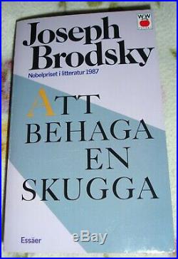 Joseph Brodsky russian poet original autograph signed swedish book rare