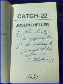 Joseph Heller Signed Inscribed Catch-22 Paperback Autographed with COA