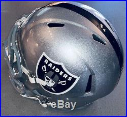 Josh Jacobs Oakland Raiders Autographed Signed Inscribed NFL Speed FS Helmet BAS