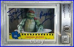 Josh Pais autographed signed inscribed Raphael TMNT BAS Encap Gem Mint 10