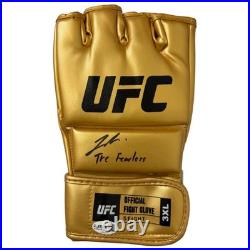 Joshua Van autographed signed inscribed gold UFC Glove The Fearless JSA