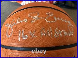 Julius Erving DR J Signed Autographed Inscribed Basketball COA Forensic DNA