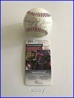 Julius Erving Signed Baseball Autograph Auto JSA Inscribed Dr. J