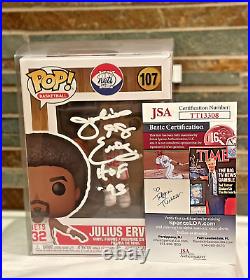 Julius Erving Signed & Inscribed HOF'93 Dr. J VAULTED NBA Funko Autograph JSA