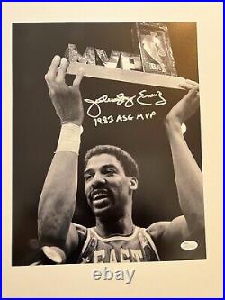 Julius Erving signed 11x14 autographed photo 1983 ASG MVP inscribed JSA