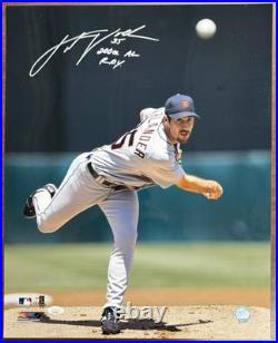 Justin Verlander Signed Autographed Inscribed 16x20 Photo AL ROY JSA