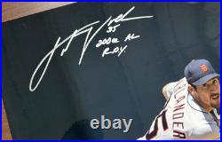 Justin Verlander Signed Autographed Inscribed 16x20 Photo AL ROY JSA