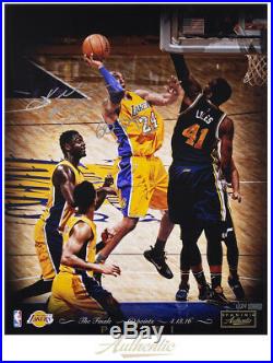 KOBE BRYANT Autographed 4/13/2016 Inscribed 16 x 20 Photograph PANINI LE 124