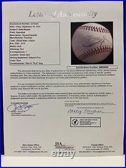 KOBE BRYANT Signed Autographed Baseball Inscribed 24 JSA LOA