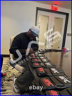 Kamaru Usman autographed signed inscribed glove UFC COA JSA Nigerian Nightmare
