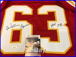 Kansas City Chiefs Willie Lanier Autographed Signed Inscribed Jersey Jsa Coa