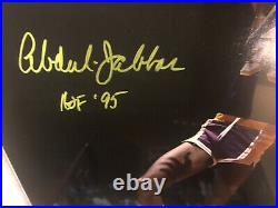 Kareem Abdul Jabbar Signed 16x20 Autograph Photo Inscribed HOF 95 BAS Authentic