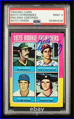 Keith Hernandez Signed 1975 Topps #623 Rookie Infielders RC Inscribed 2X S. S