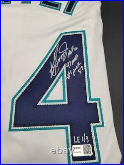 Ken Griffey Jr. Autographed 3X Inscribed Majestic Jersey Tristar LE 1/3