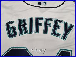 Ken Griffey Jr. Autographed 3X Inscribed Majestic Jersey Tristar LE 1/3